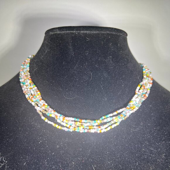LOFT Multi-Colored Multi-Layered Bead Necklace (long or short) - Picture 1 of 6